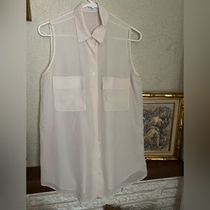 Cream Equipment Femme Women’s Small Top Sleeveless